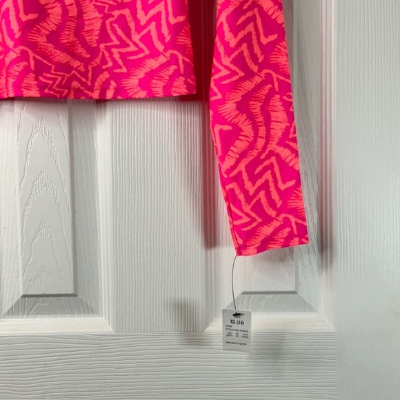 Art Class - Girls Teal And Orange Rash Guard Size XL(14) - Picture 5 of 9